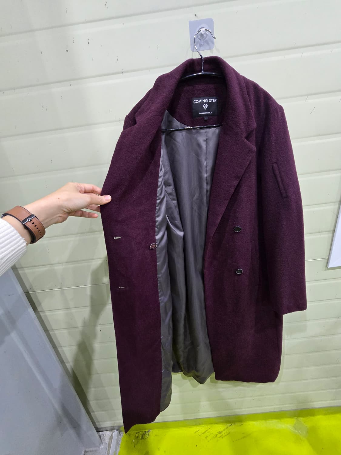 COMING STEP 울 혼방 더블 코트   상품이미지2