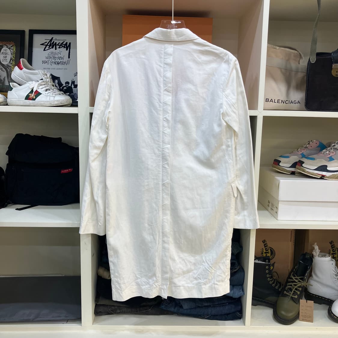 마쥬 화이트 지퍼 마 싱글 블레이저  상품이미지3