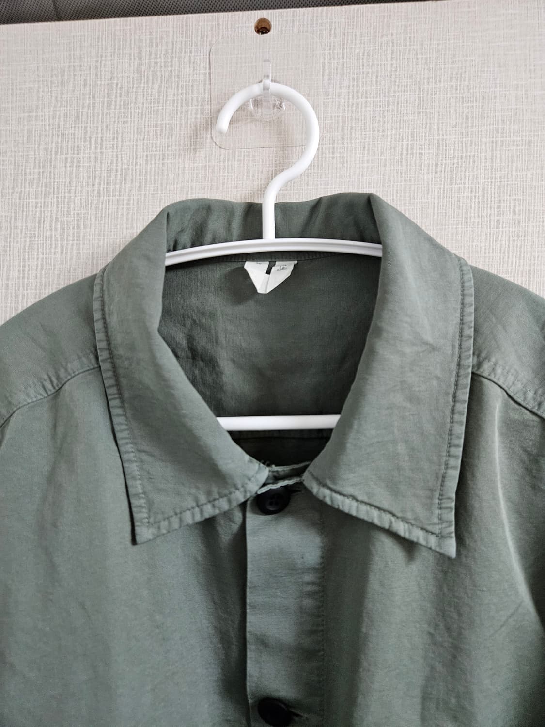 아르켓 코튼 리넨 오버셔츠 더스티 그린 50 상품이미지6