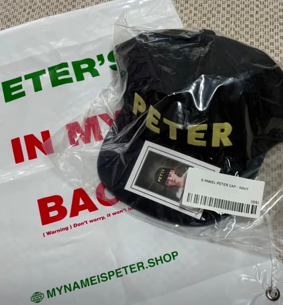 마이네임이즈피터 네이비 캡 상품이미지1