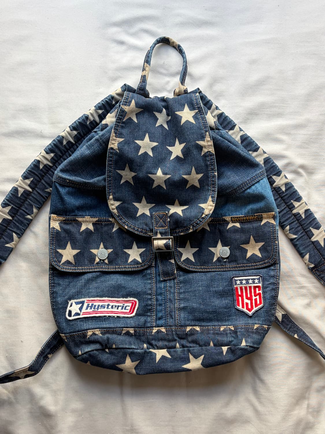 HYSTERIC GLAMOUR 90‘s 스타 데님 백팩 상품이미지2