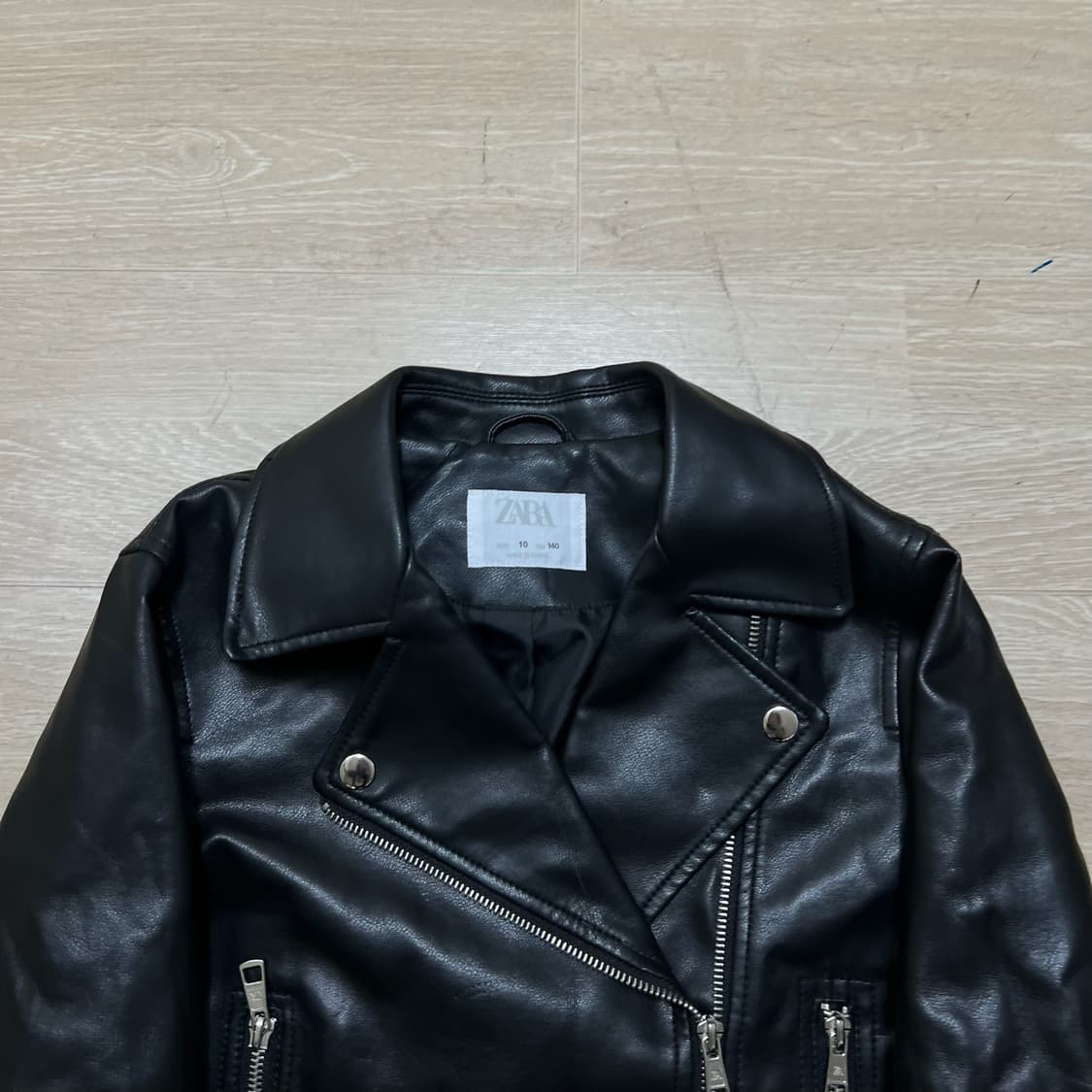 자라 키즈 싱글라이더 가죽 자켓 상품이미지2