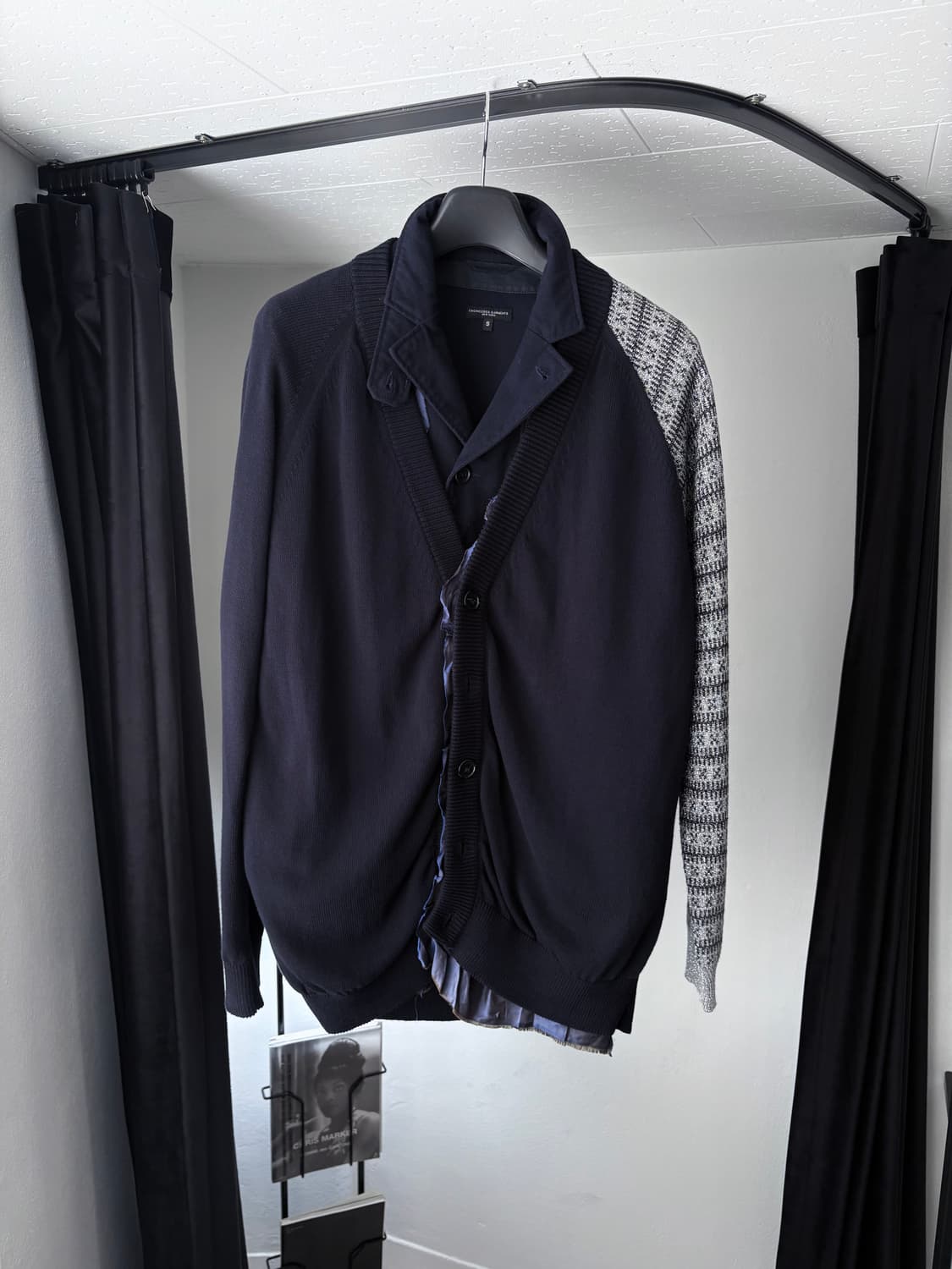 라프 시몬스 2019s/s 퓨어 코튼 비대칭 슬리브 가디건 상품이미지1