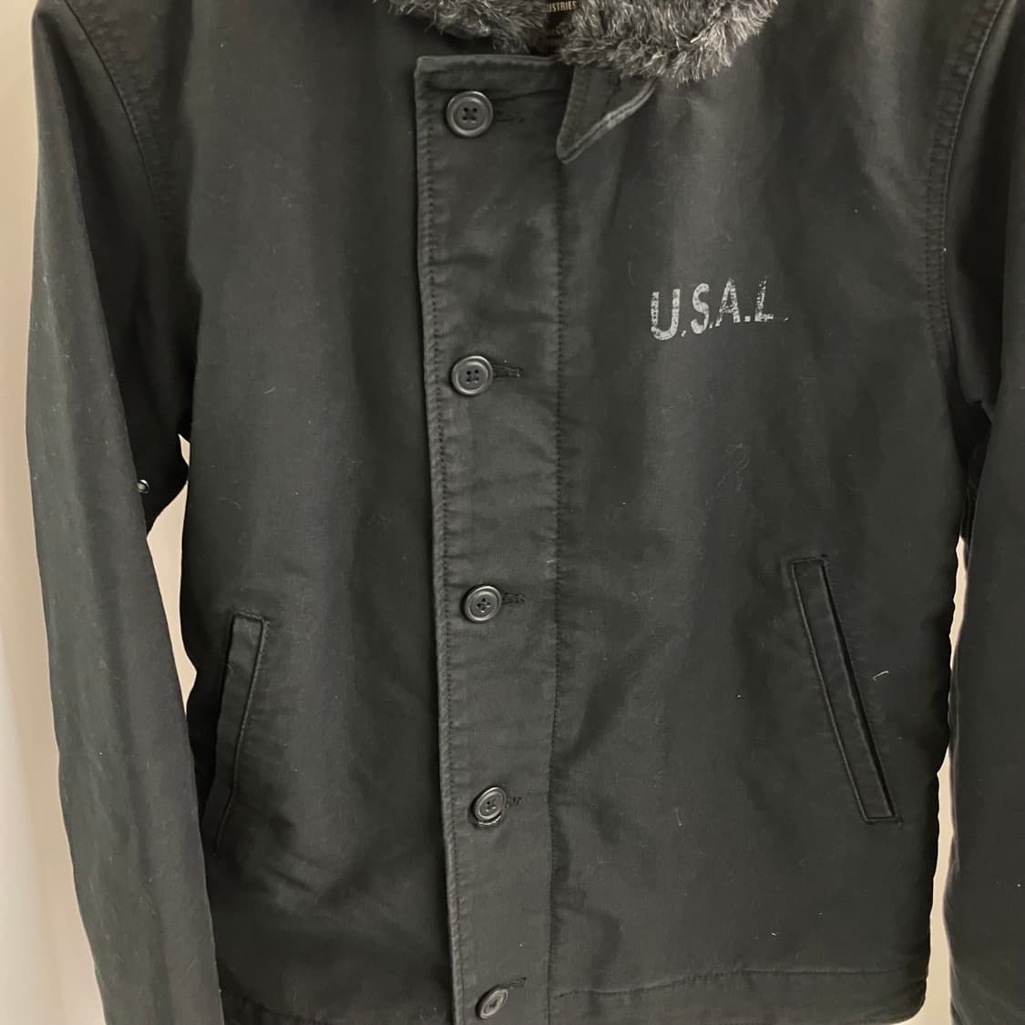 알파인더스트리 블랙 퍼 N-1 덱자켓 M 상품이미지6