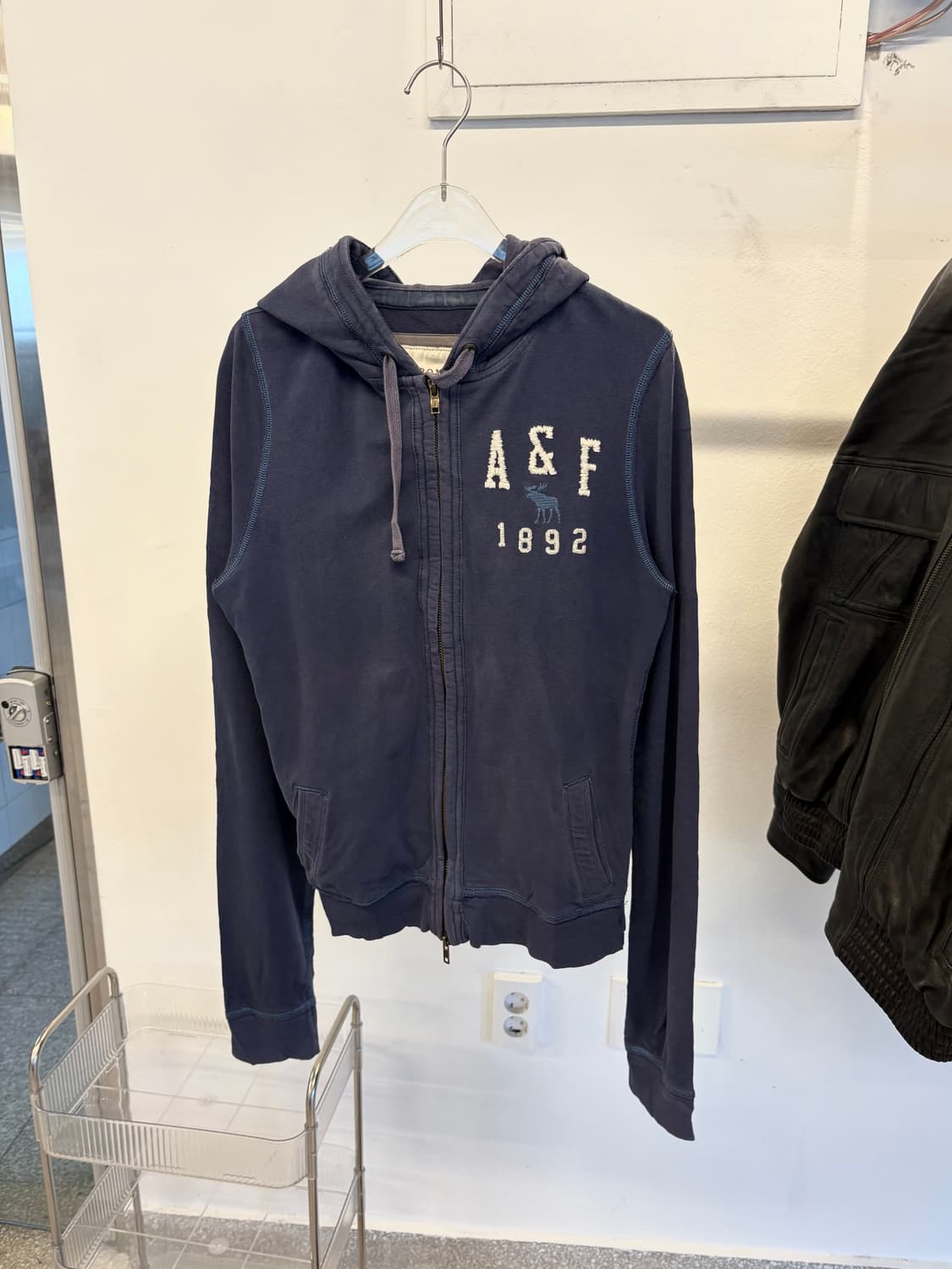 Abercrombie navy hood zip up 상품이미지1