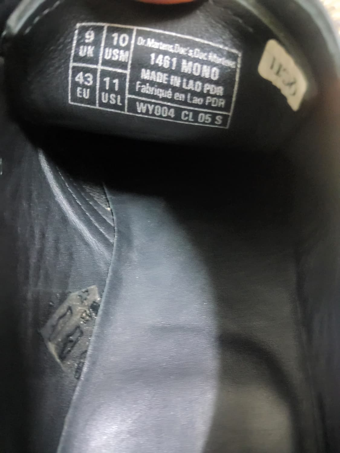 닥터마틴1461 모노 3홀 280사이즈  상품이미지2