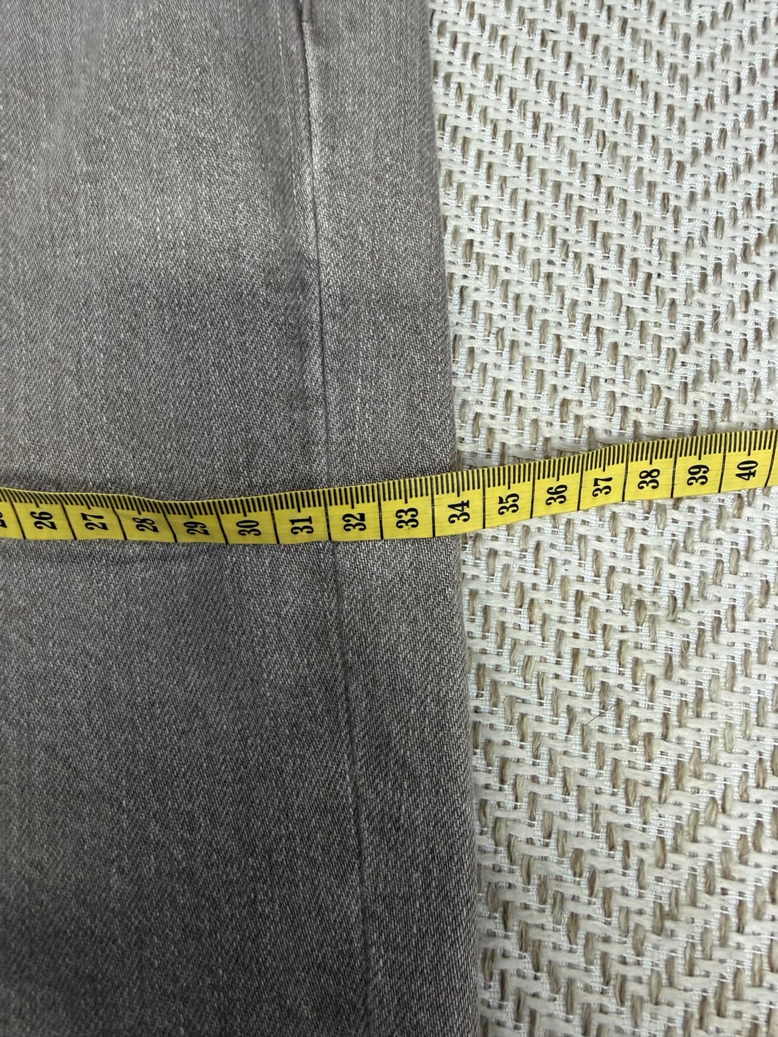 정품) 타임옴므 한섬 23ss 테이퍼드핏 데님 팬츠 88(36) 상품이미지9