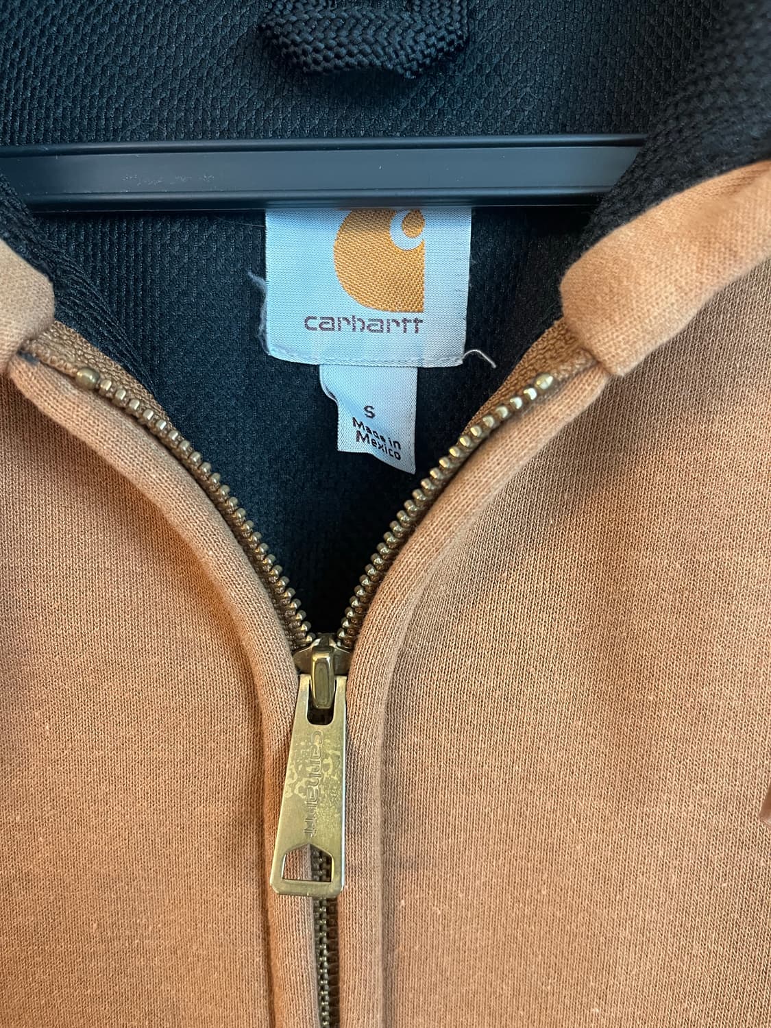 칼하트 미드웨이트 후드집업 브라운 베이지 상품이미지4