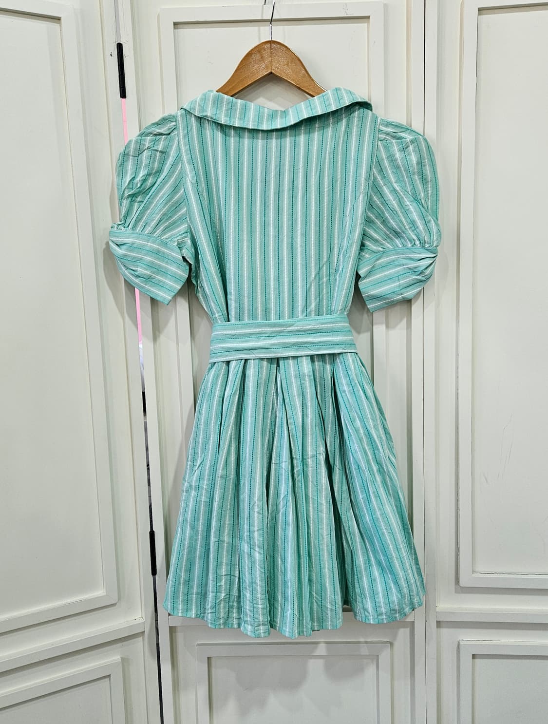 민트 스트라이프 세일러카라 원피스 상품이미지2