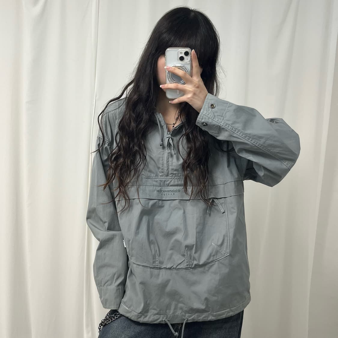 Thisisneverthat gray anorak 상품이미지1
