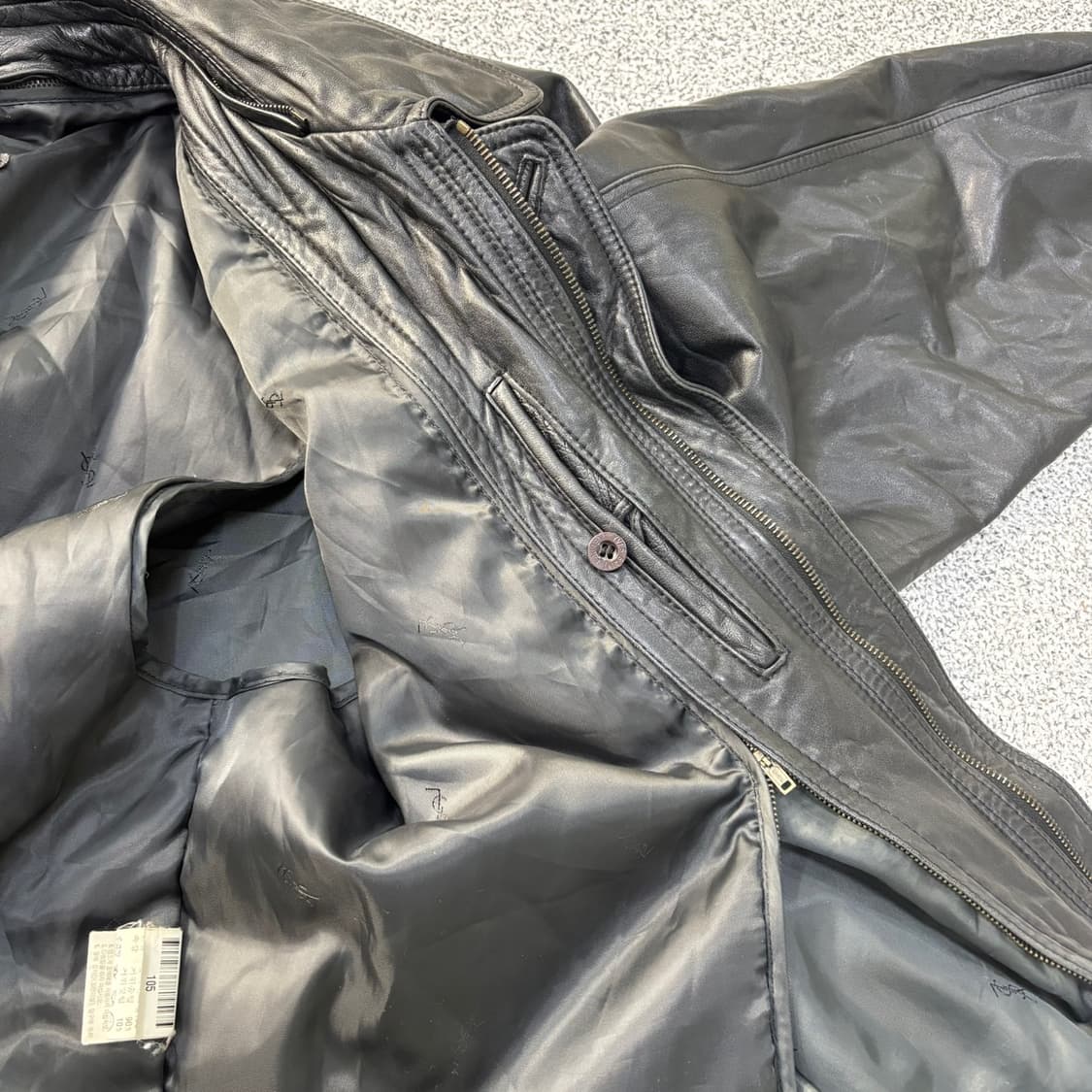 105 입생로랑 양가죽 자켓 0409J 상품이미지5