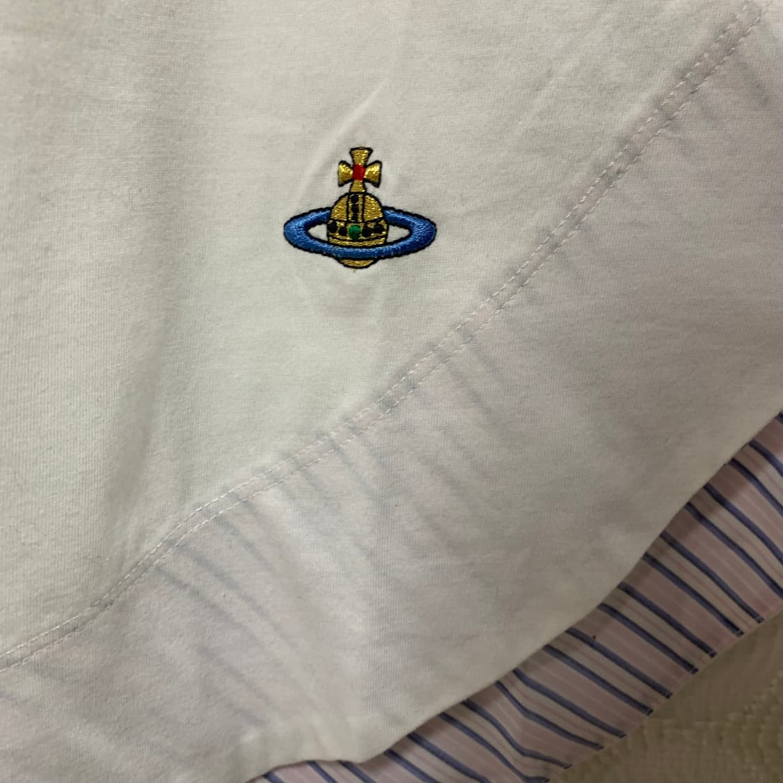 비비안 웨스트우드 화이트 반팔 원피스 상품이미지6