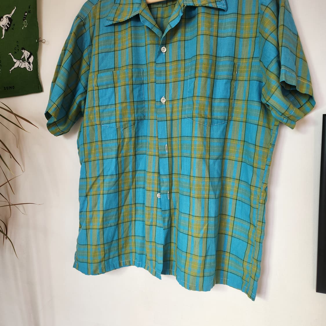 70s JC Penney 타운크래프트 룹카라 하프셔츠(USAmade) 상품이미지3
