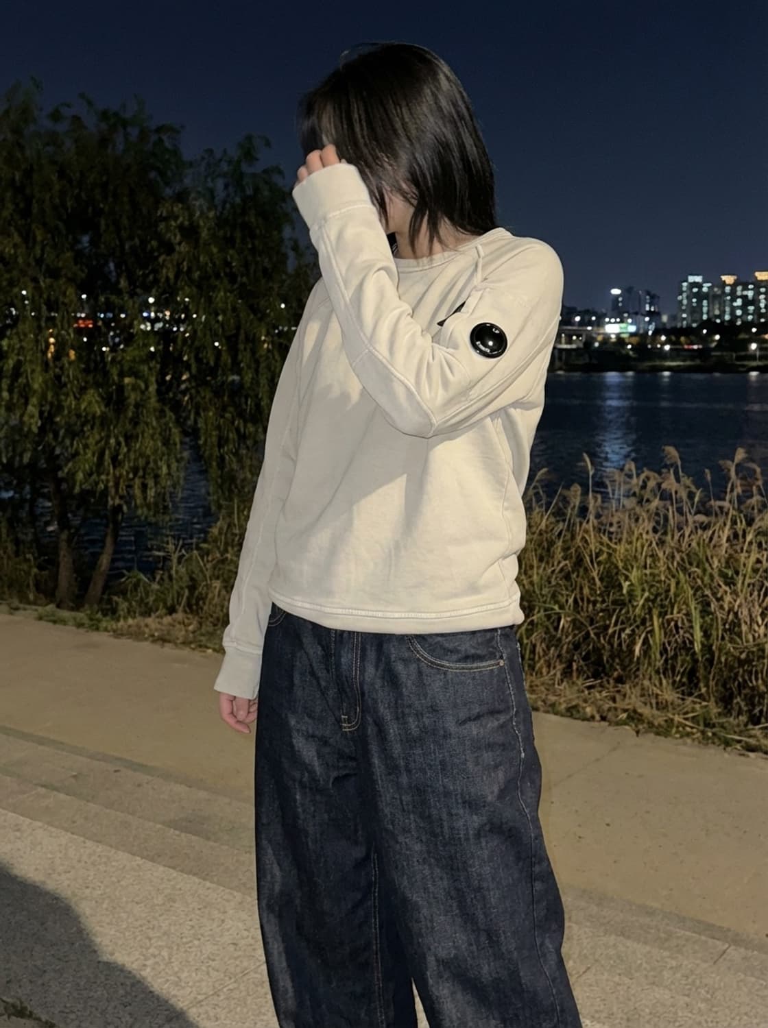 씨피 컴퍼니 가먼트 다잉 크루넥 맨투맨 상품이미지1