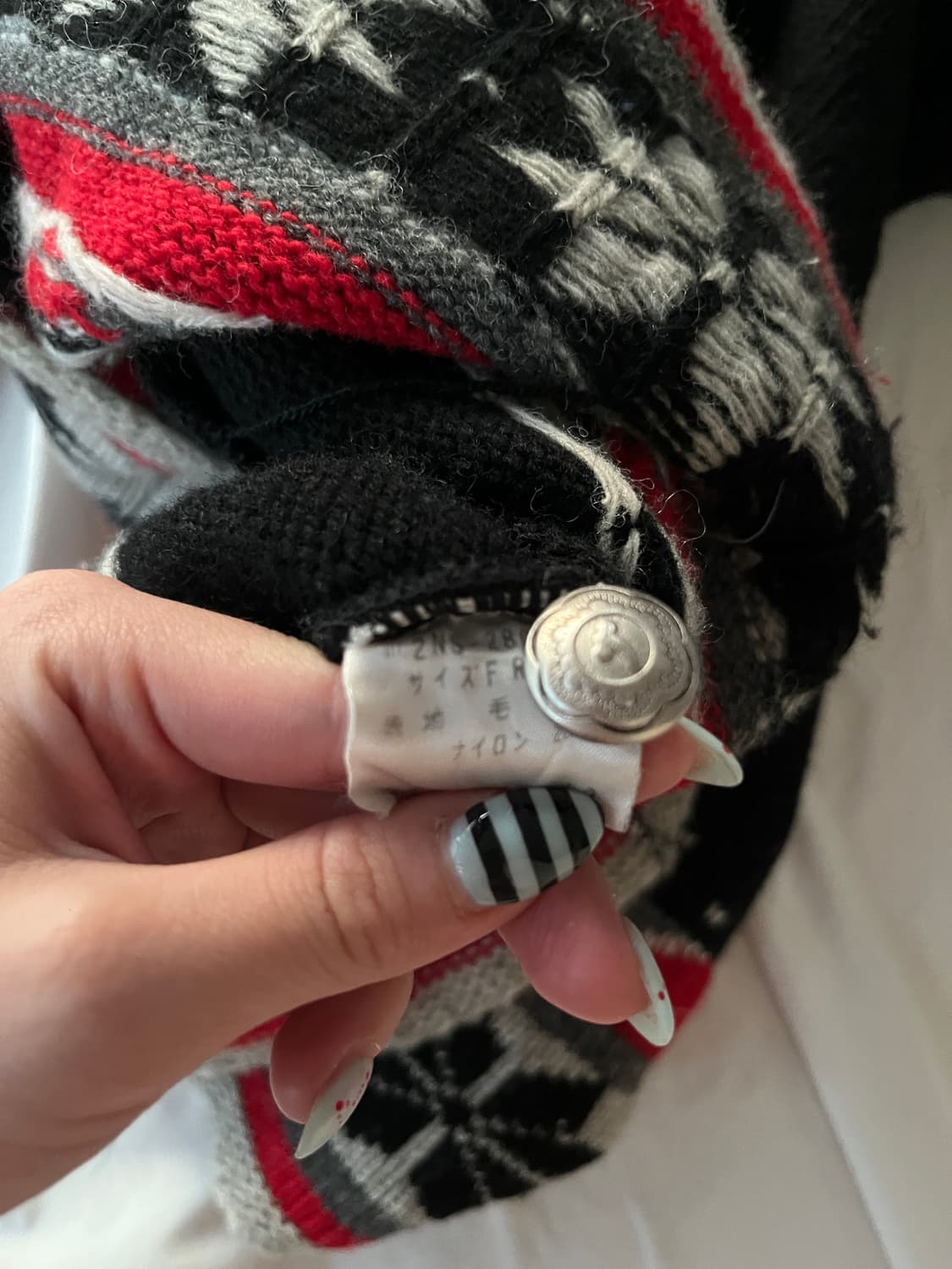 히스테릭 글래머 아카이브 노르딕 눈꽃송이 니트 후드집업 후드티 스웨터 상품이미지9