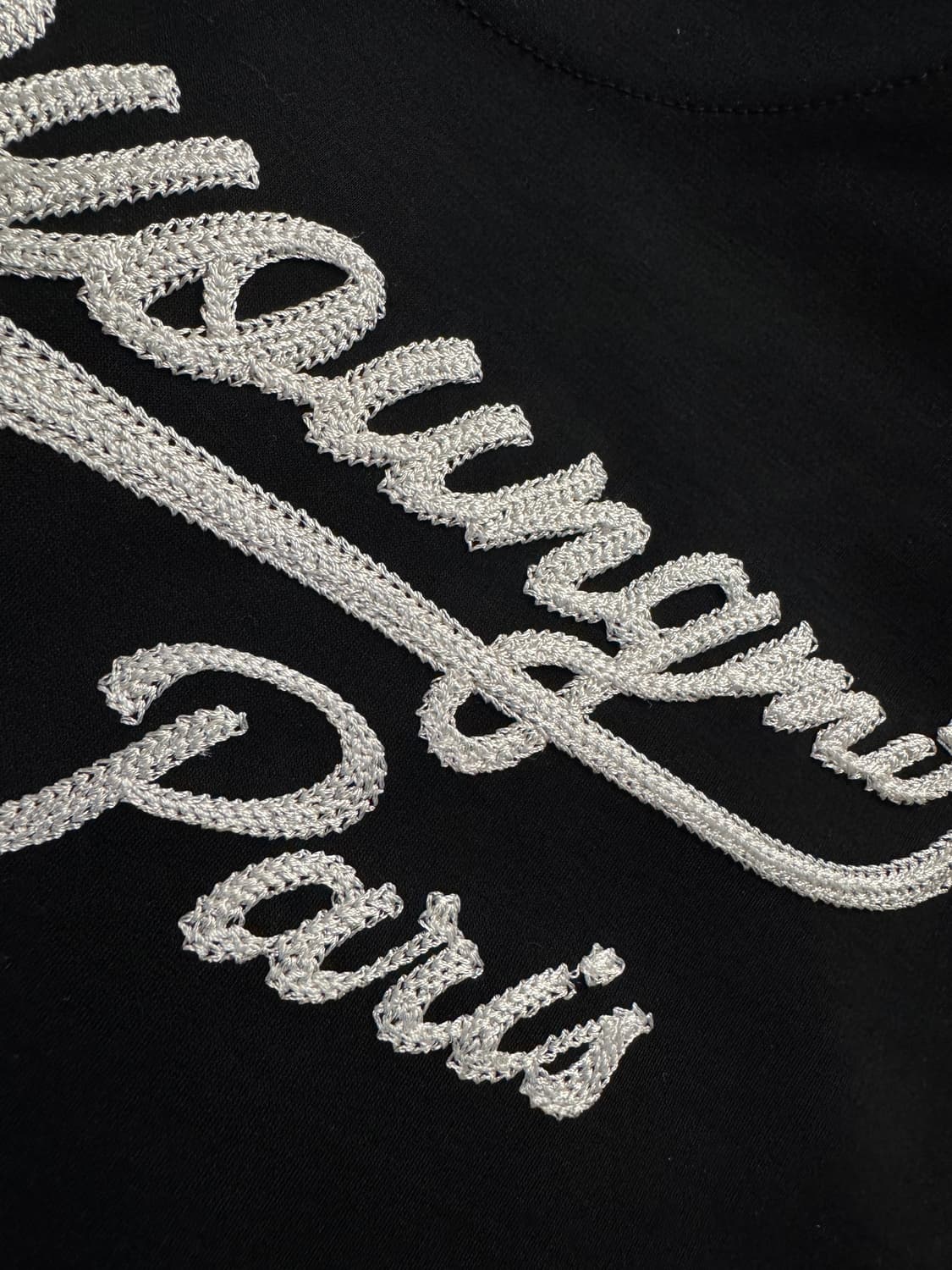 [새제품] 우영미 25fw 블랙 레터링 로고 반팔티 48 상품이미지9