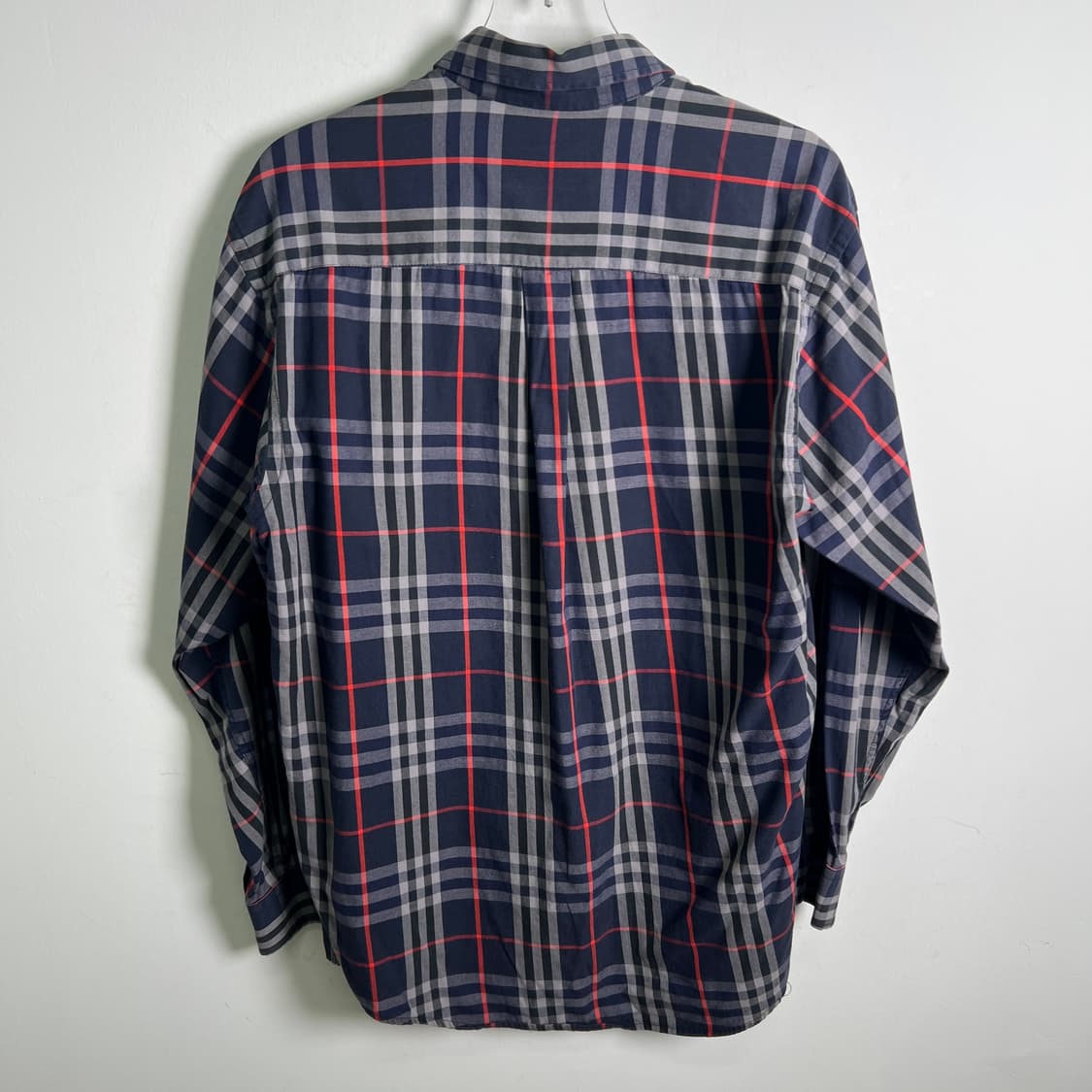 버버리 빈티지 노바 체크 셔츠 M 상품이미지6