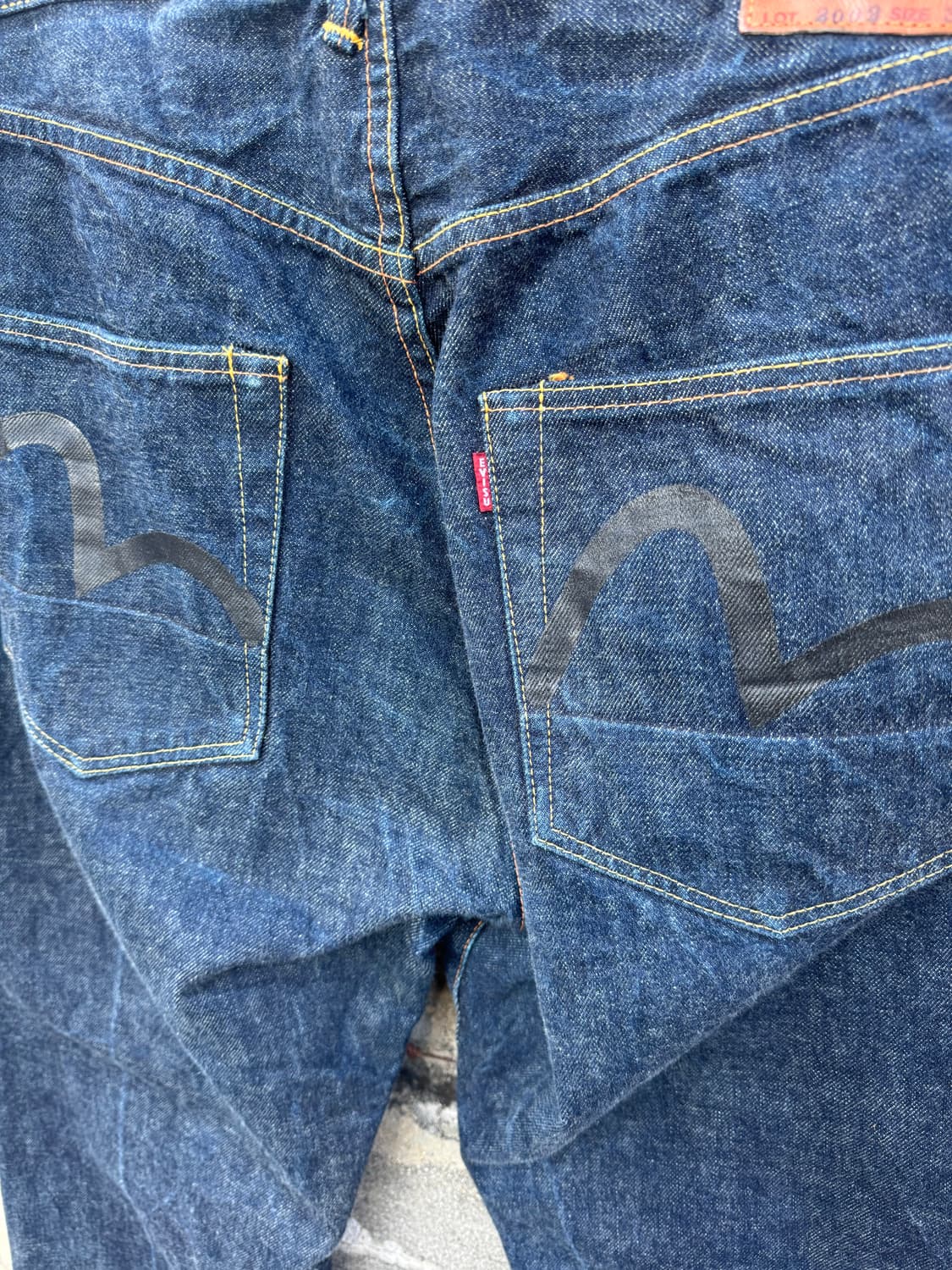 에비수 no.2 lot2002 셀비지 인디고 데님 팬츠 36 상품이미지6