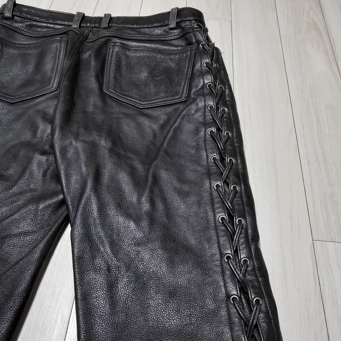 (32) 할리데이비슨 가죽바지 레더팬츠 웨스턴바지 바이크바지 상품이미지6