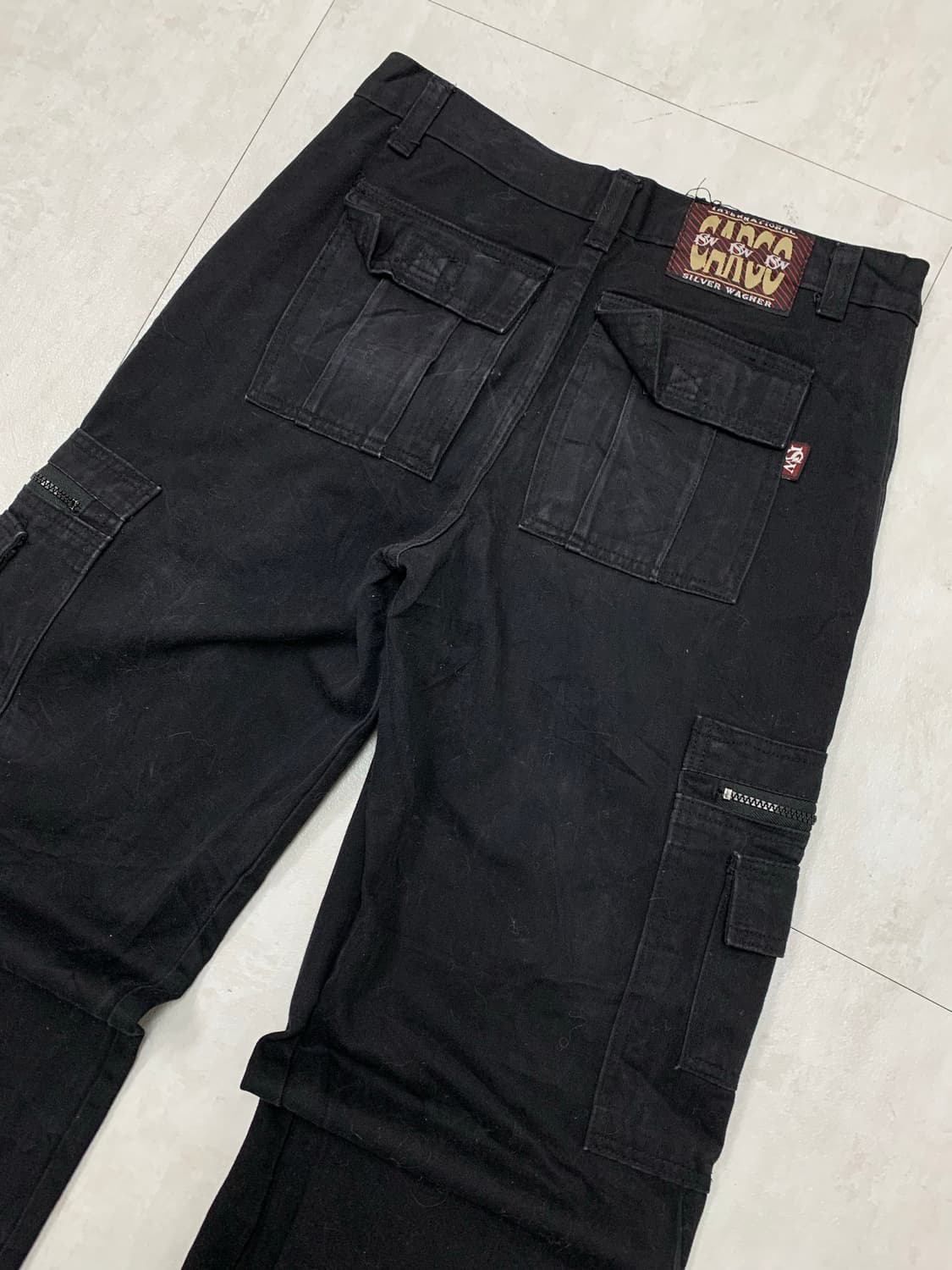 international silver wagner 블랙 카고 팬츠#438 상품이미지6