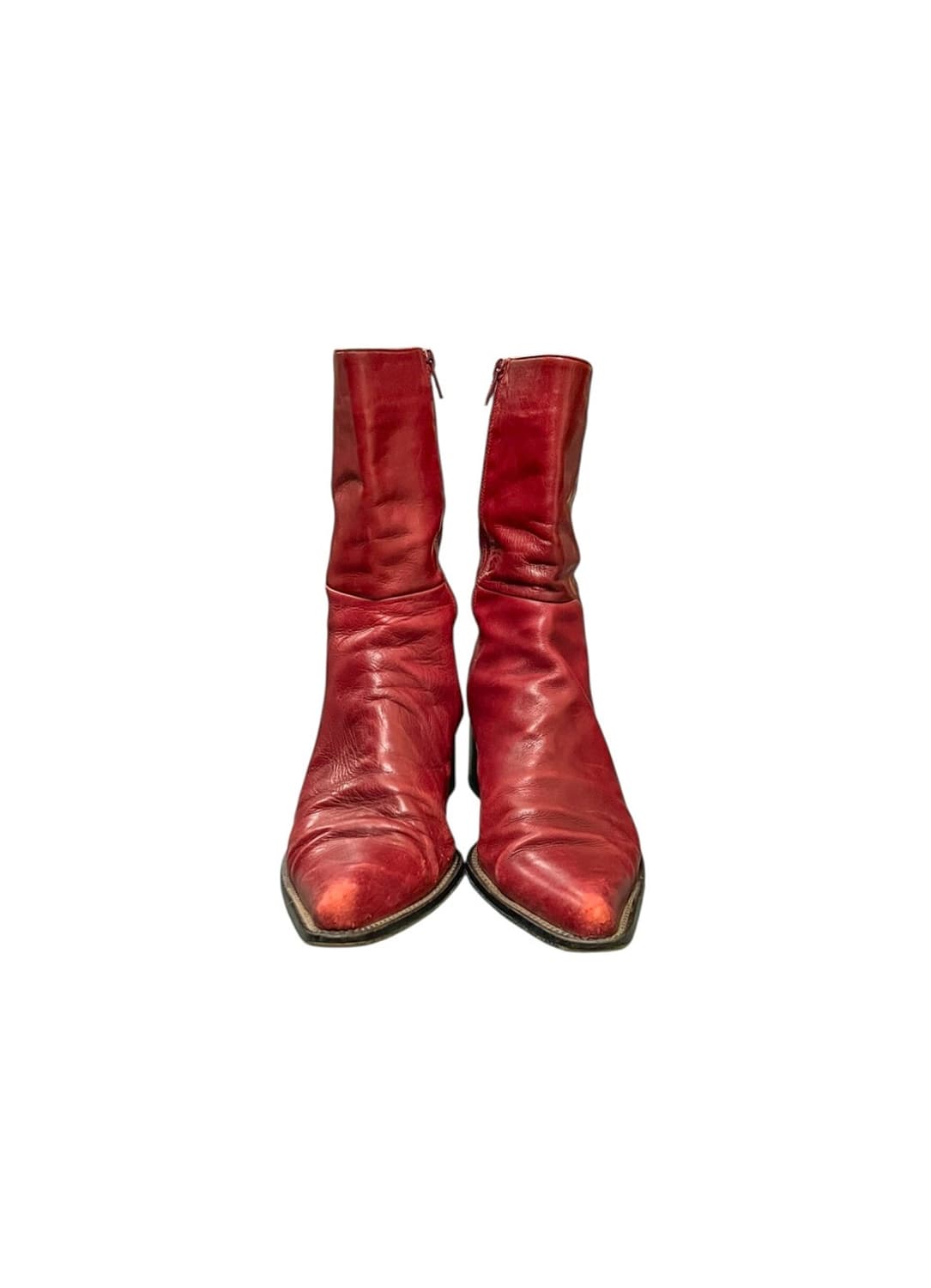 BURGUNDY LEATHER BOOTS 상품이미지4