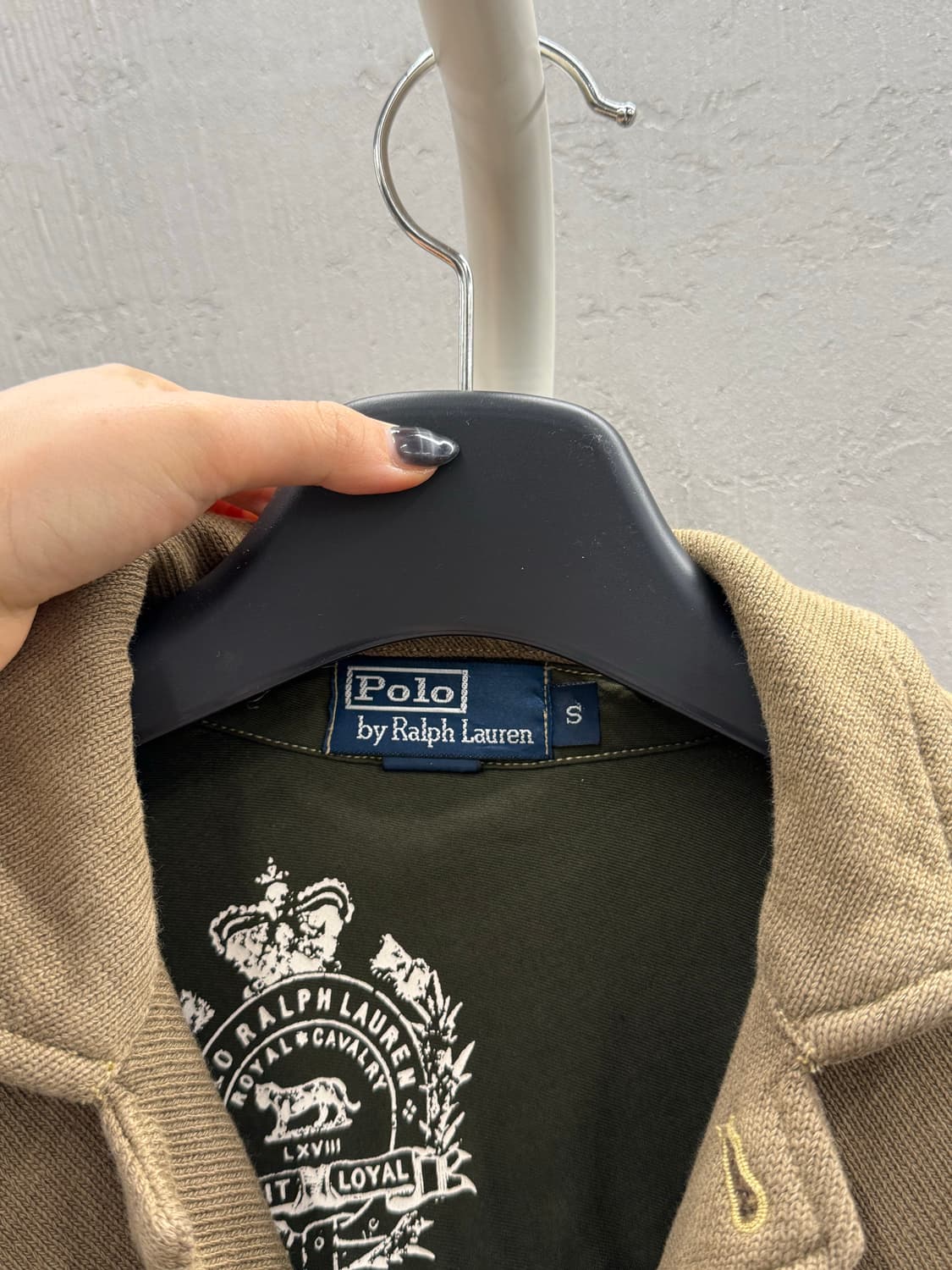 POLO 폴로 랄프로렌 테리 헤비코튼 밀리터리 자켓 S 상품이미지4