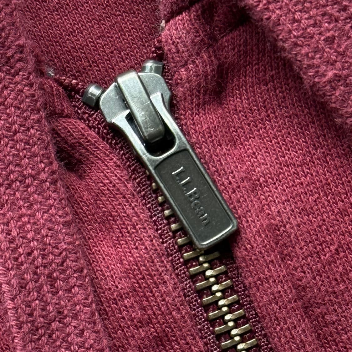 00s 엘엘빈 후드 집업 버건디 상품이미지5