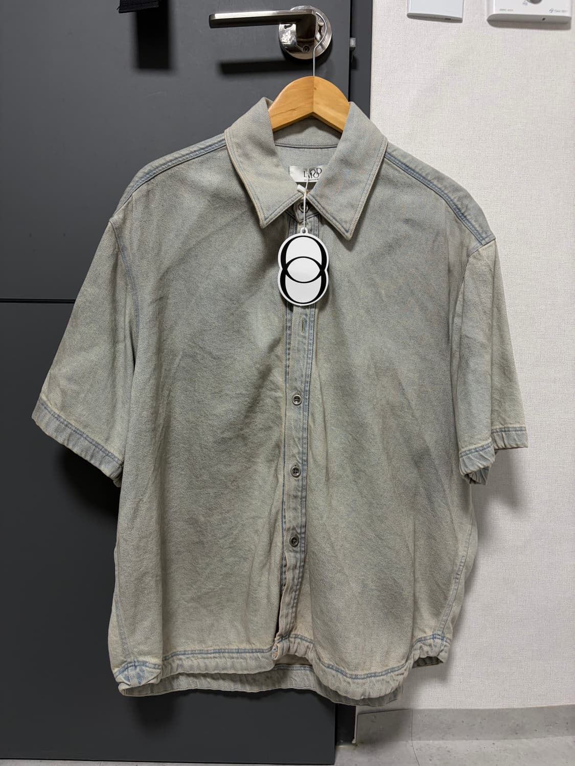 정리중) 46 엘무드 LORD 빈티지 워싱 데님 반팔 셔츠 상품이미지1