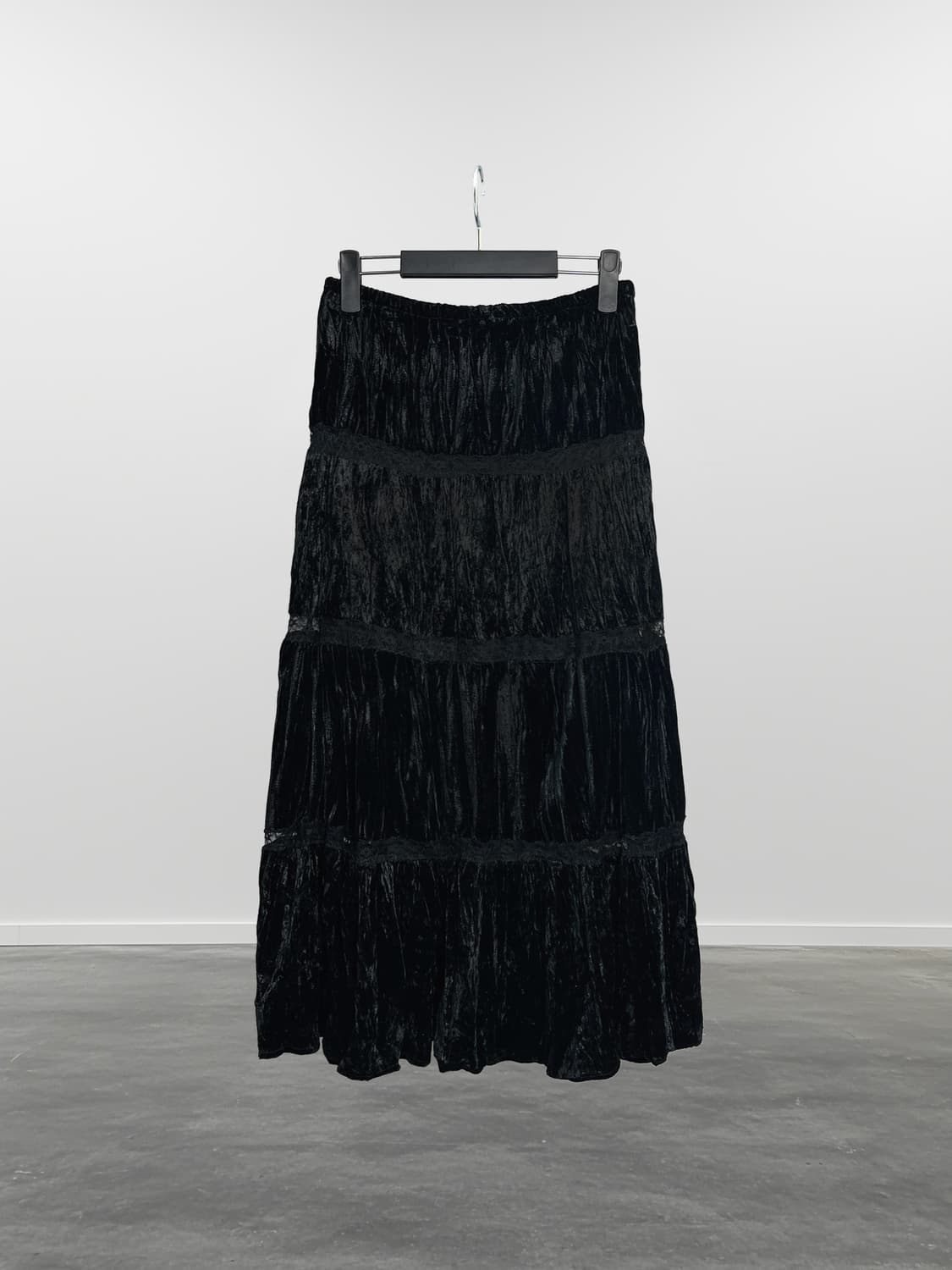 빈티지 벨벳 롱 스커트  상품이미지1