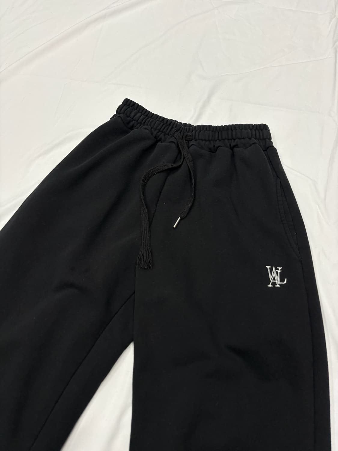 WOOALONG 우알롱 블랙 조거 팬츠 추리닝 바지 상품이미지2