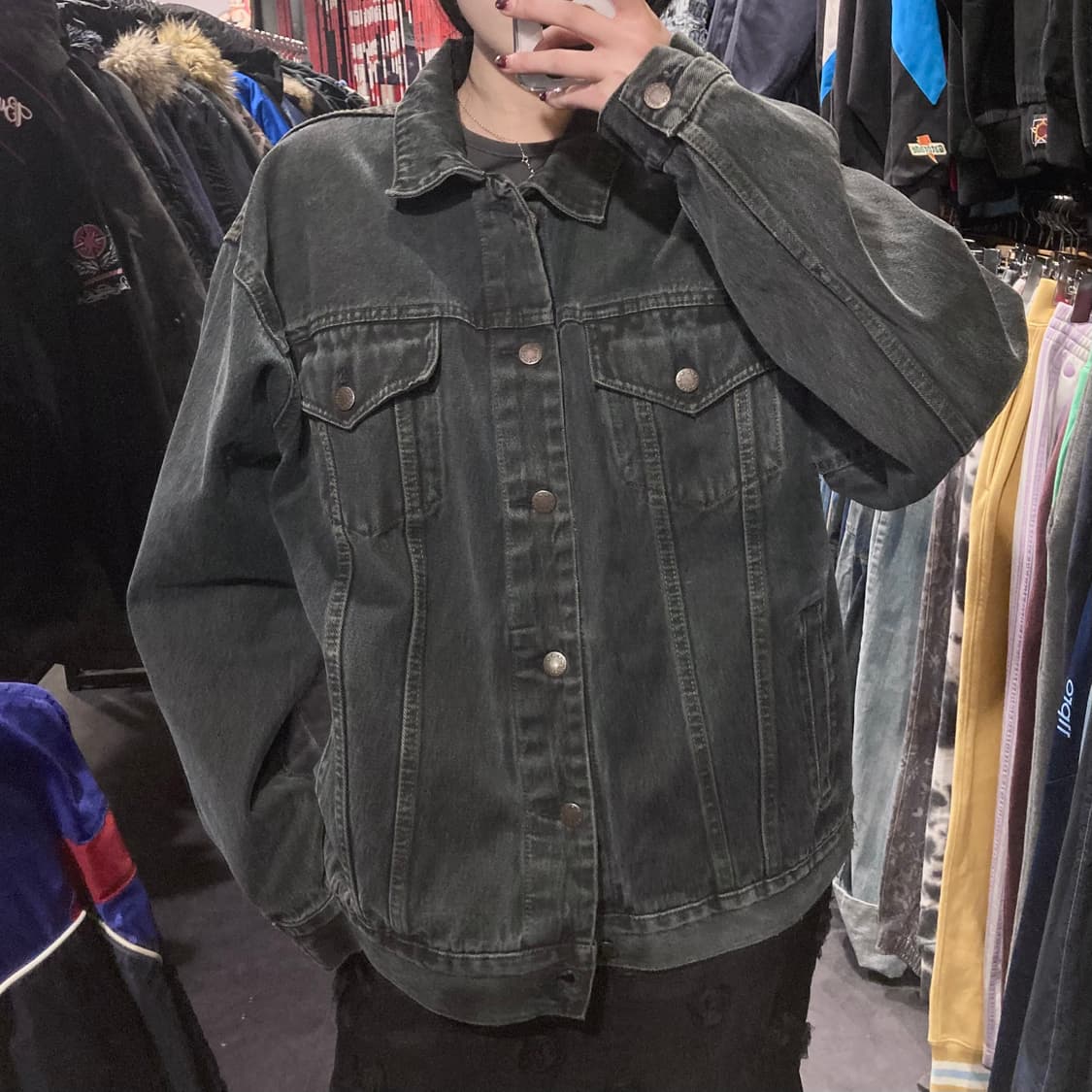 [IM] vtg 흑청 데님 자켓 상품이미지2