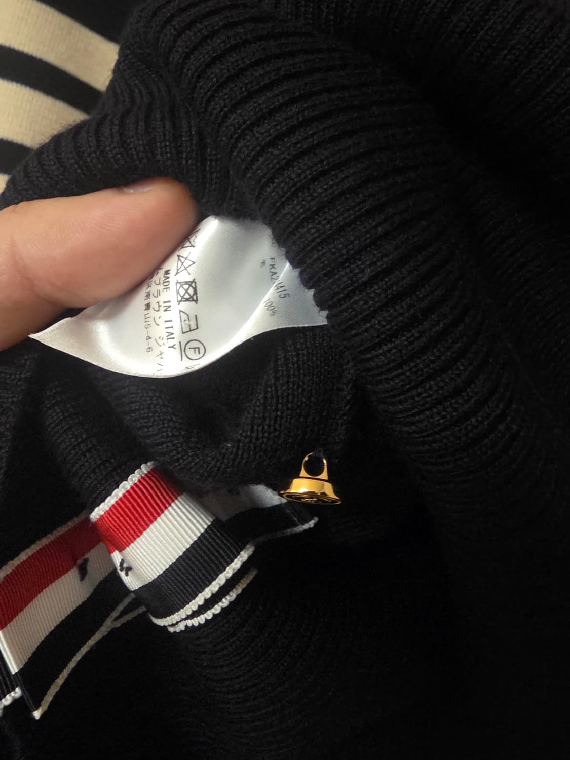 [55-66사이즈] 여성 톰브라운 밀라노스티치 금장 니트 3버튼 0사이즈 상품이미지10