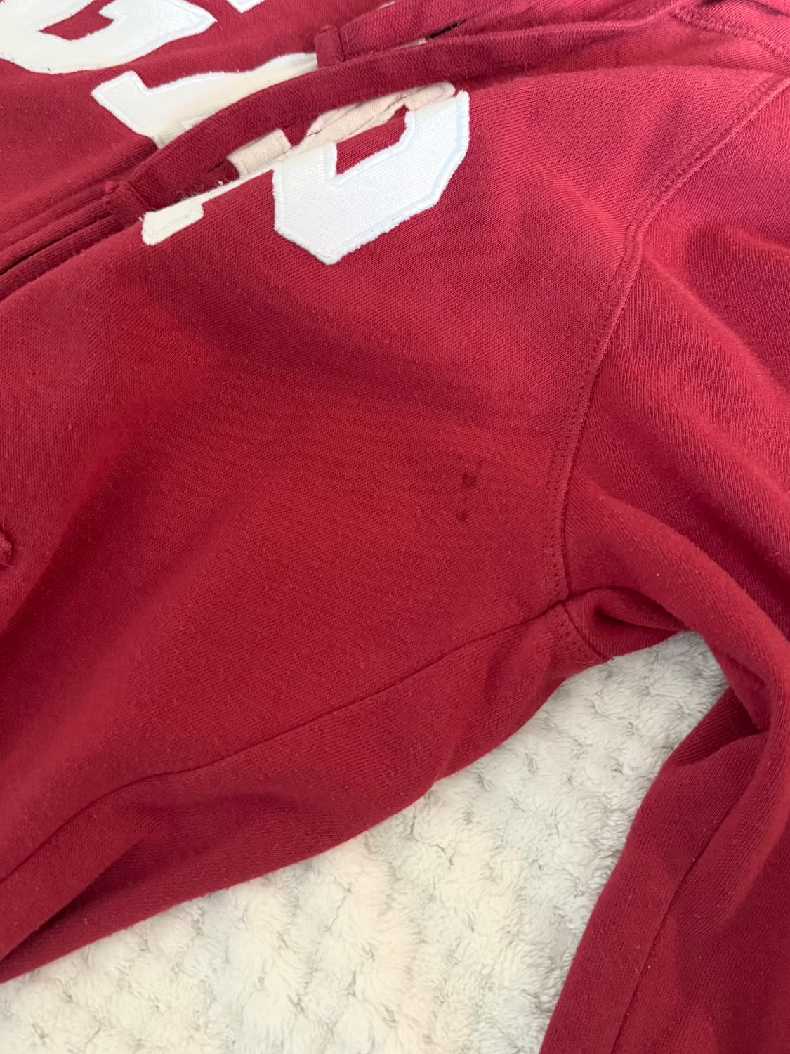 갭 슬림핏 딱붙핏 빈티지 후드집업 딥레드 키키 상품이미지5