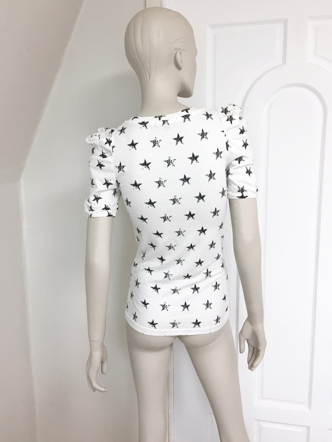 Vintage Printing Kiss Star Puff T-shirts 상품이미지7