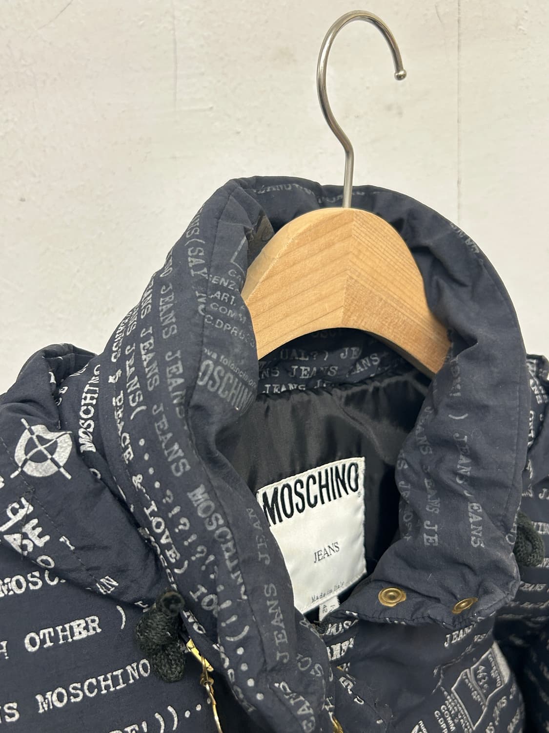 90s MOSCHINO 프린트 다운 자켓 상품이미지6