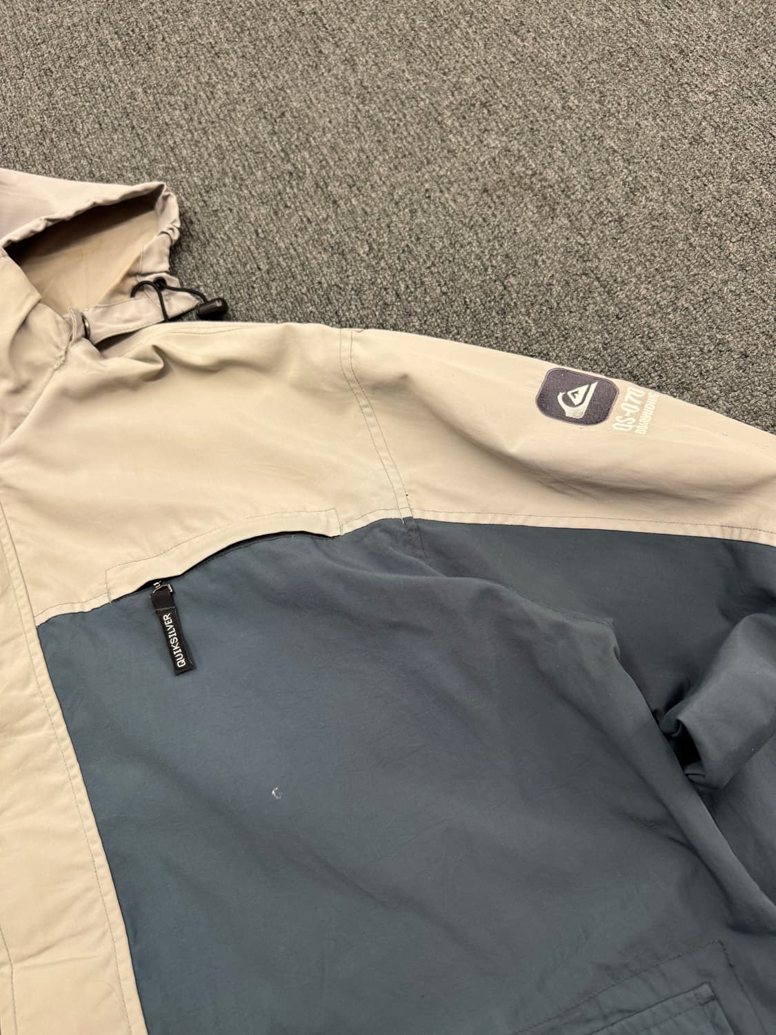 L)퀵실버 빈티지 올드스쿨 배색 바람막이 점퍼 상품이미지2