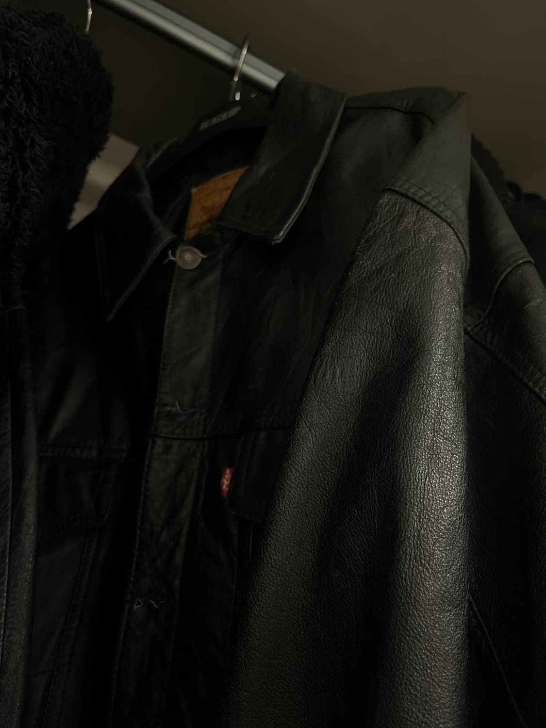 리바이스 레더 트러커 자켓 우주매물 상품이미지4