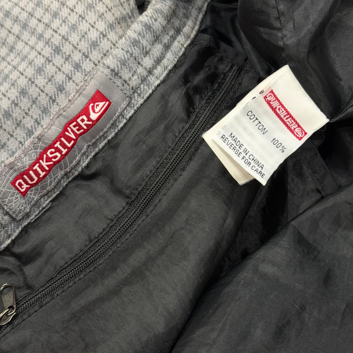 퀵실버 빈티지 Y2K 체크 복조리 드로우 스트링 포켓 백팩 가방 상품이미지5