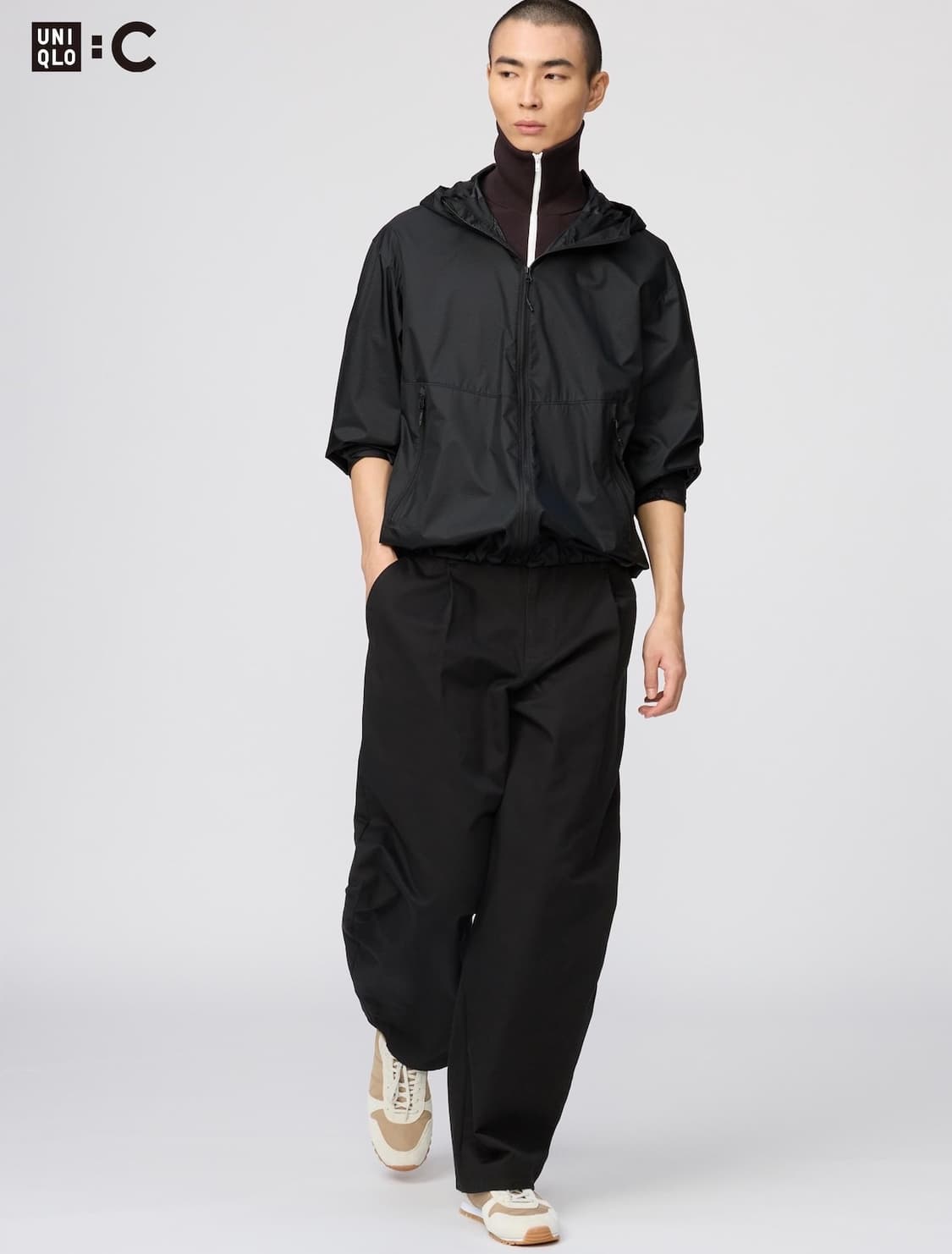 [L] 유니클로 배럴팬츠 블랙 상품이미지1