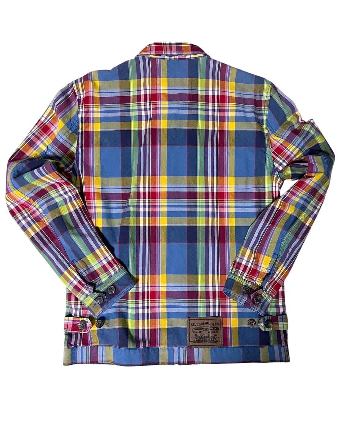 리바이스 마드라스 체크 헤링턴 자켓 M 상품이미지3