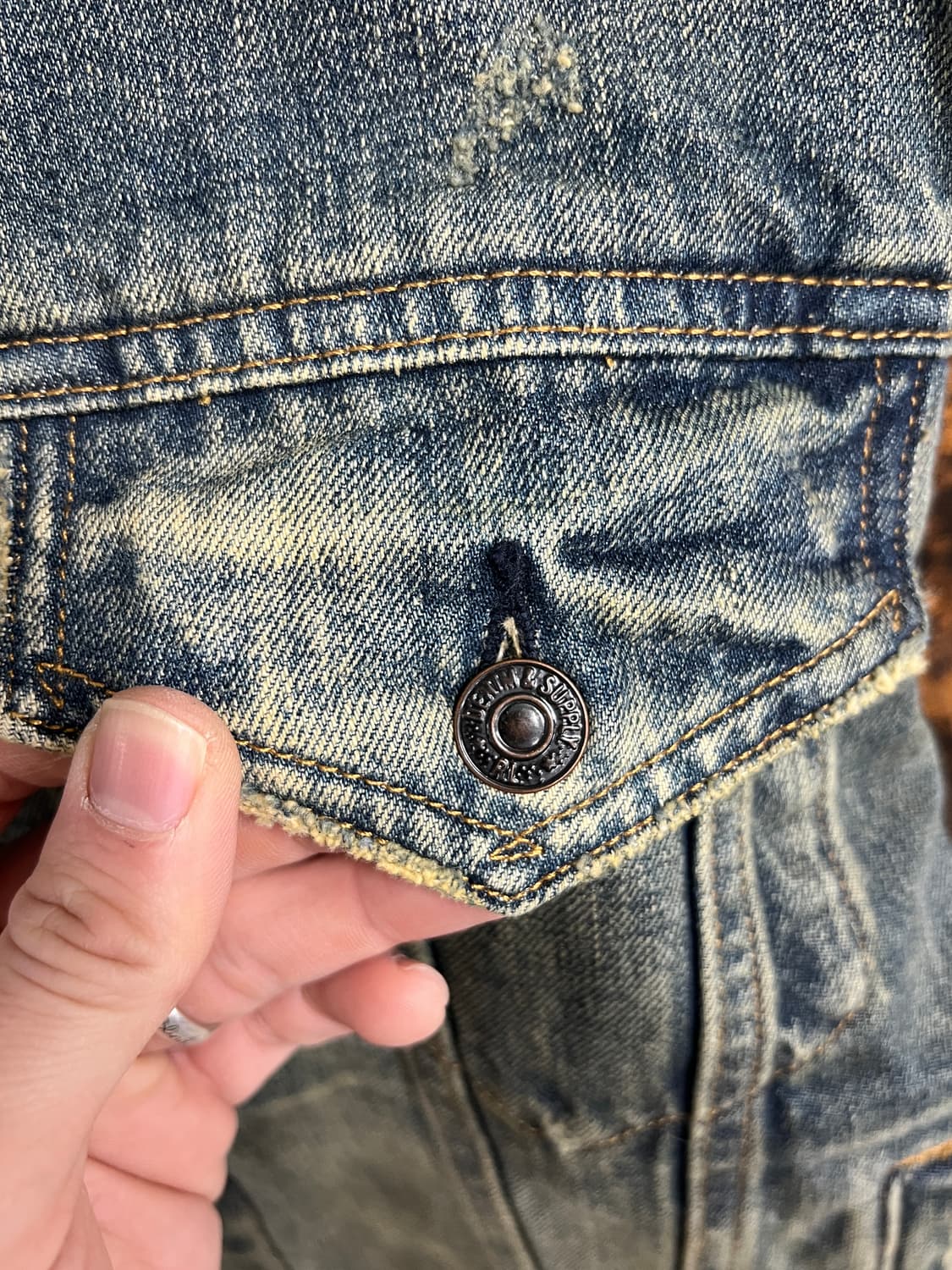 데님 앤 서플라이 더티 왁스 데님 자켓 상품이미지4