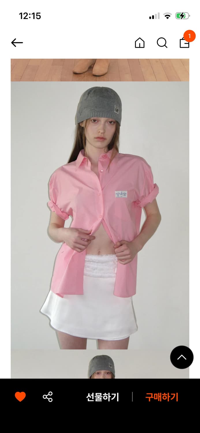 시눈 반팔 셔츠 핑크 상품이미지1