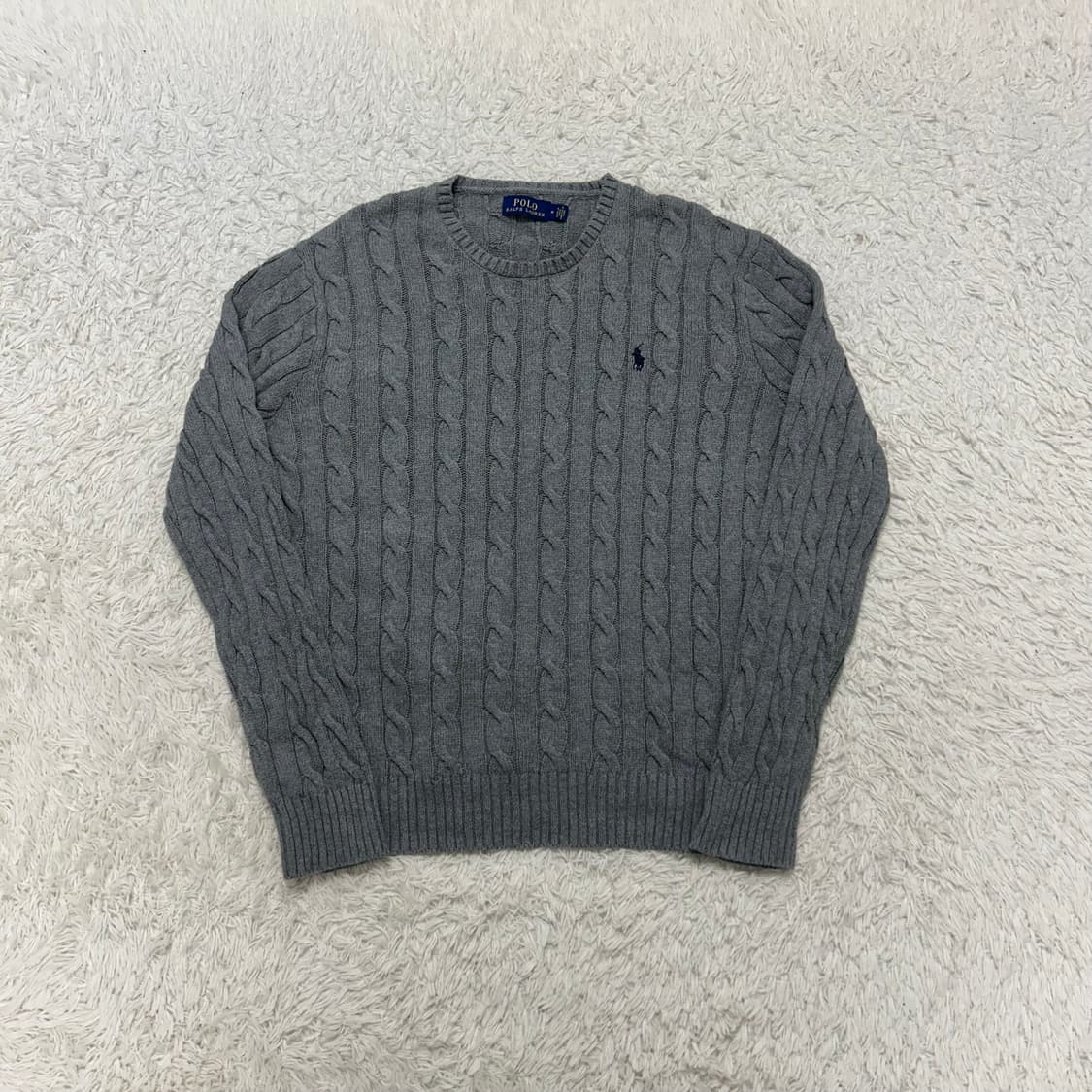 Polo Ralph Lauren grey cable knit 상품이미지6