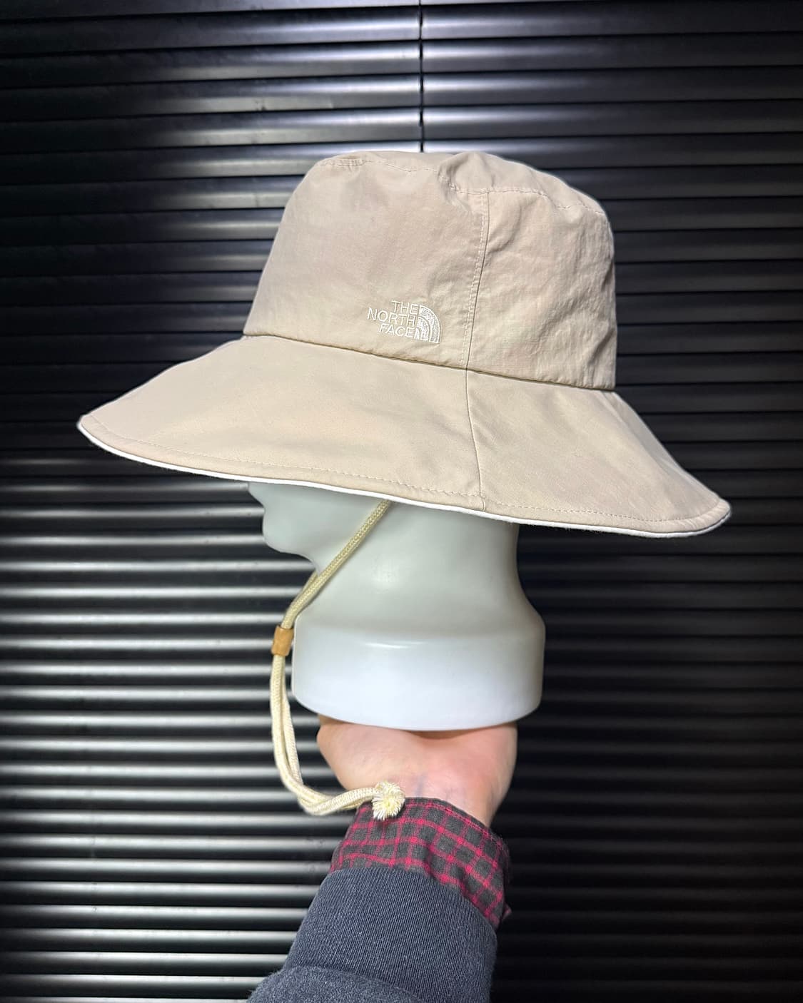 노스페이스 베이지 트래킹 모자 벙거지 버킷햇 등산 썬캡 끈 여행 일상 상품이미지2