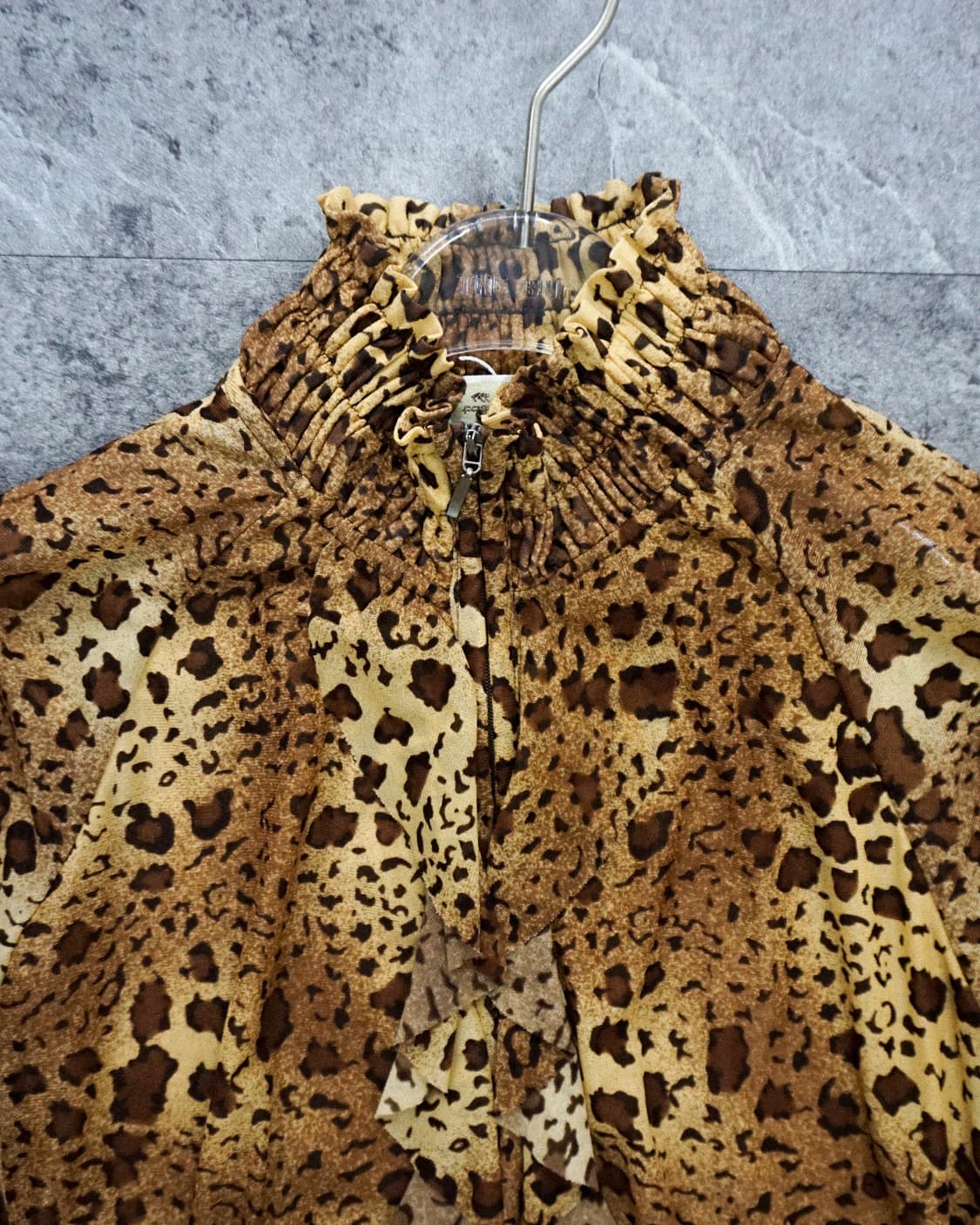 Leopard Frill Zip Up 상품이미지3