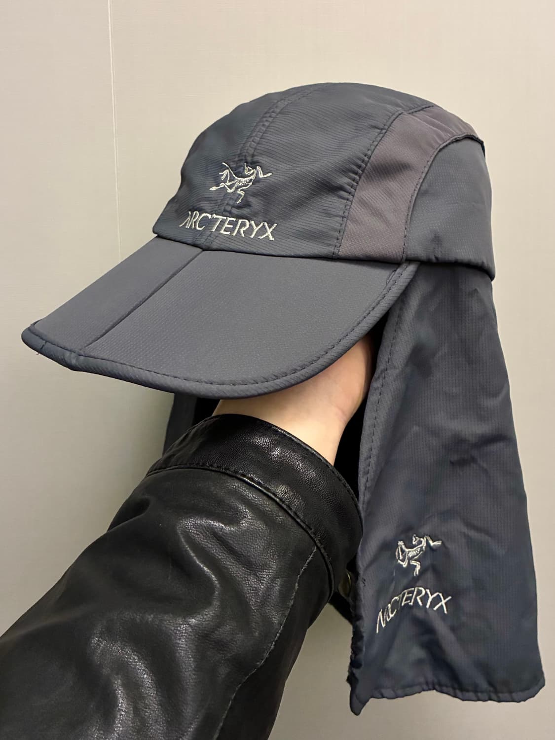 (F)90s 아크테릭스 빈티지 선플랩 쉴드 폴딩캡 캠프캡 상품이미지1