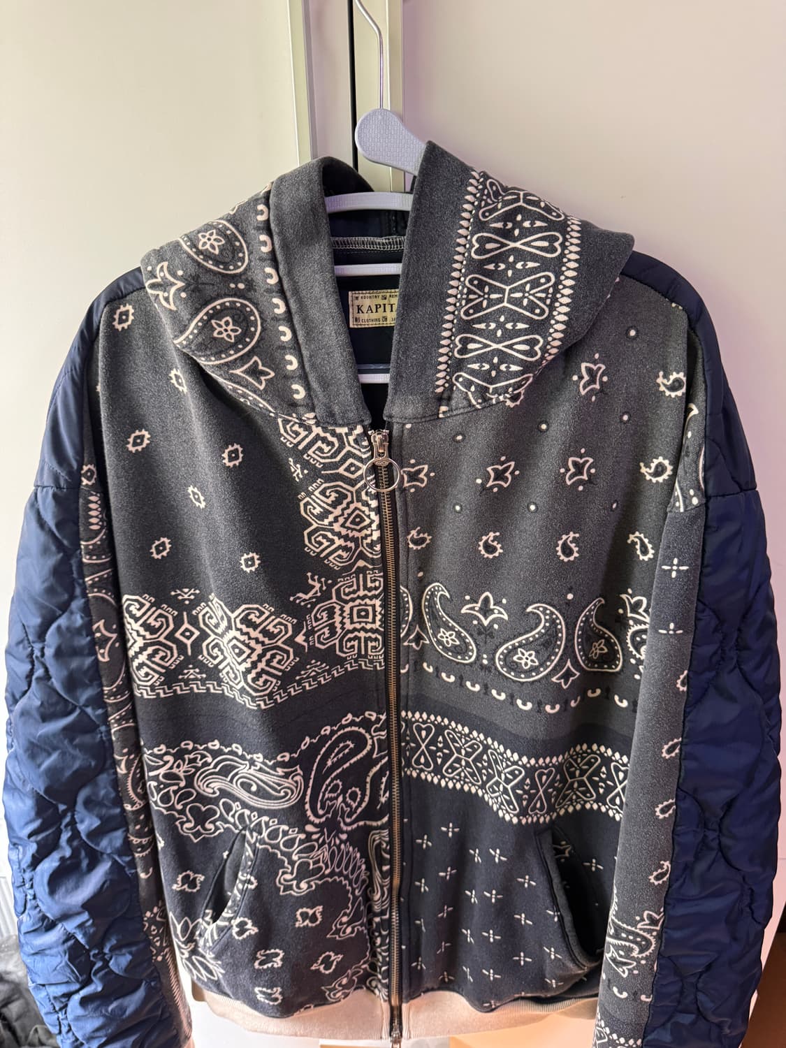 [5] 캐피탈 비부악 후드 블루종 블랙 상품이미지1