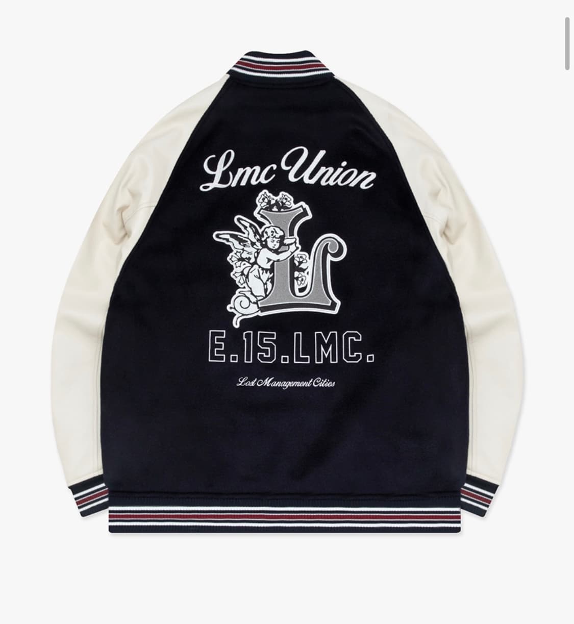 (새상품)LMC 엘엠씨 유니온 엔젤 바시티자켓 블랙 L 상품이미지2