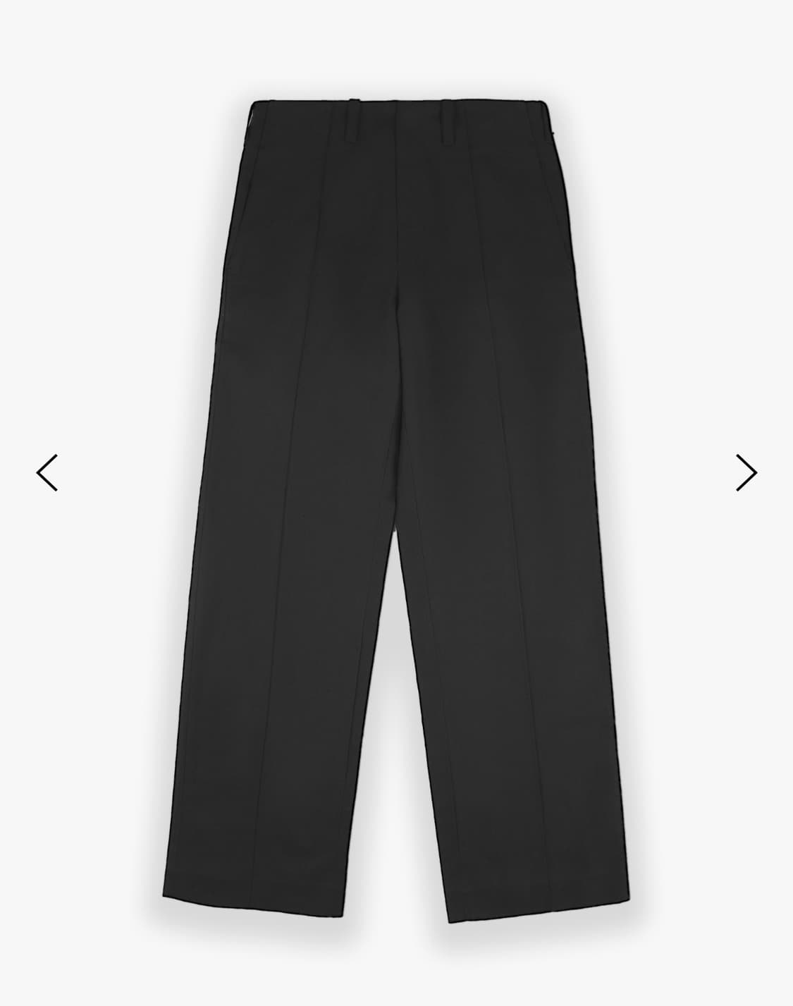 1) 레스 Stitch crease trouser black 상품이미지1