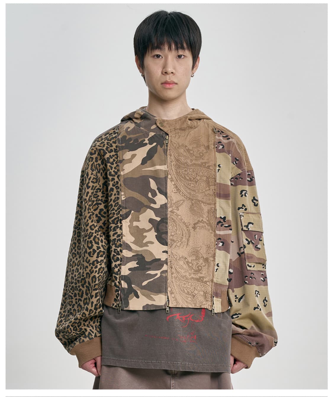 AJOBYAJO CAMOUFLAGE ZIP-UP HOODED JACKET 상품이미지3